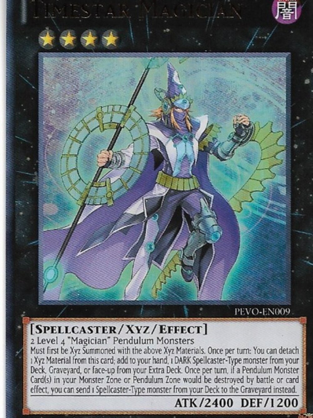Yu-Gi-Oh Timestar Magician PEVO-EN009 Holo LP